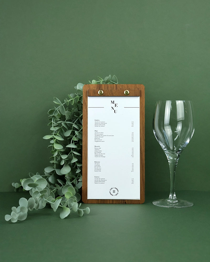 Porte Menu en bois 10x21 « Le Petit Vissé »