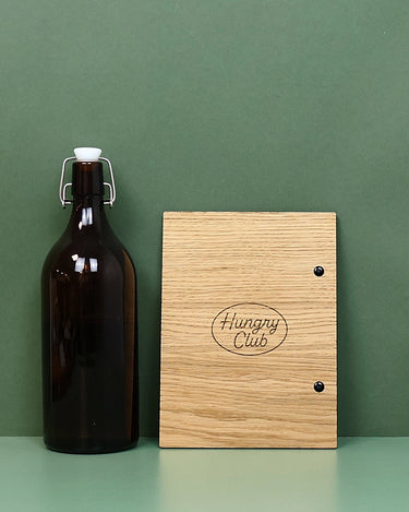 Porte Menu en bois A5 «L'Anneaux»
