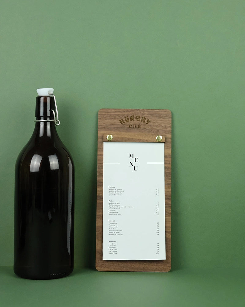 Porte Menu en bois 10x21 « Le Petit Vissé »