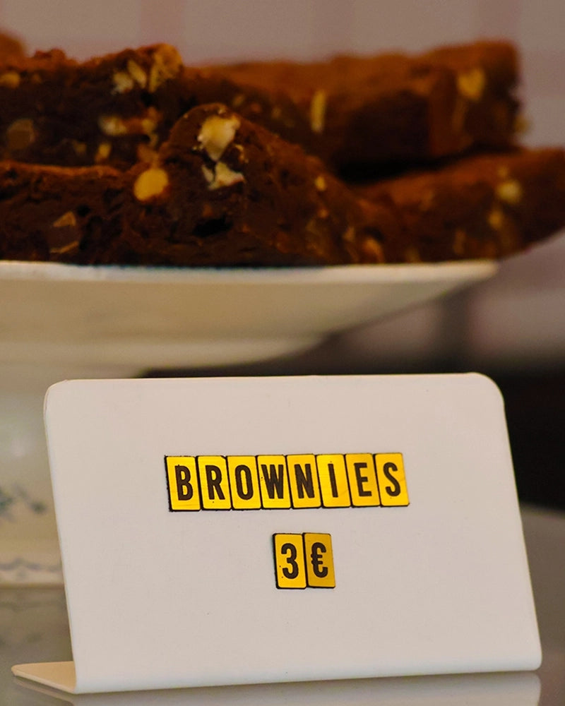 Présentoir Comptoir "Graphite" - Support de prix aimanté en métal (pack)