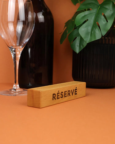 Support «Table Réservée» bois