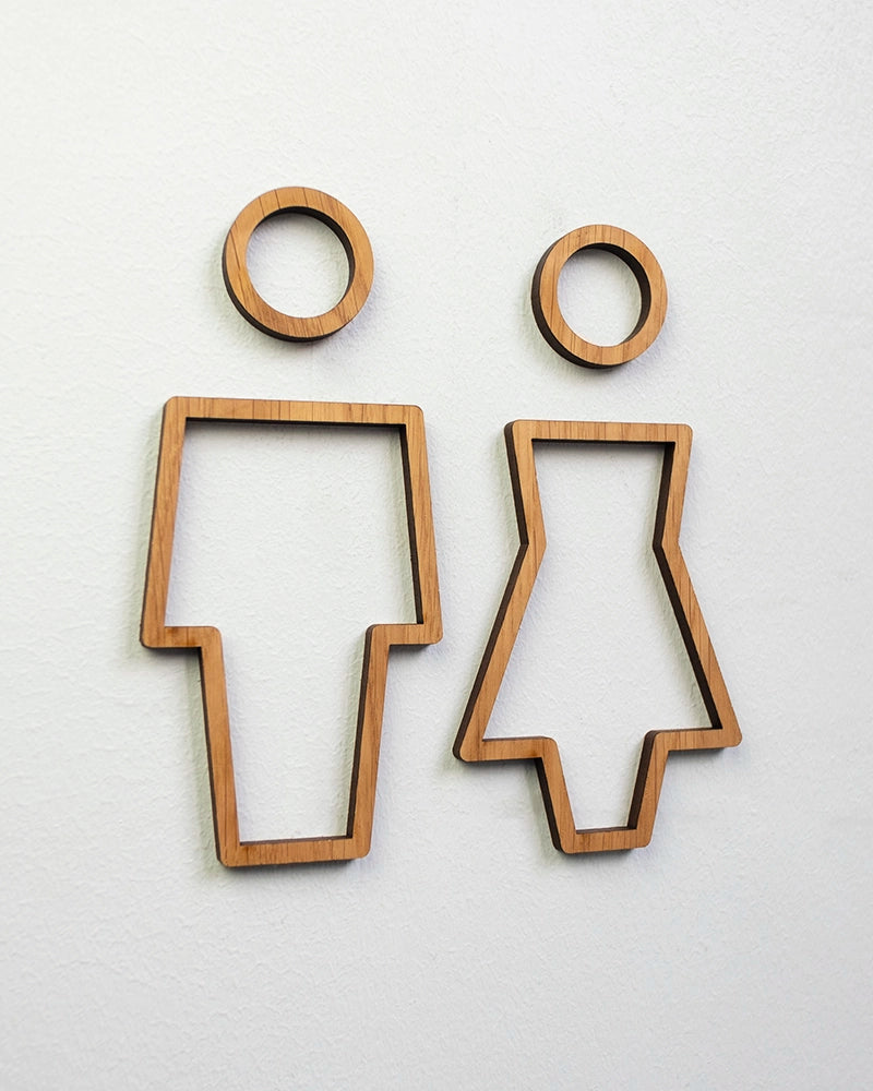 Signalétique WC Contour H/F