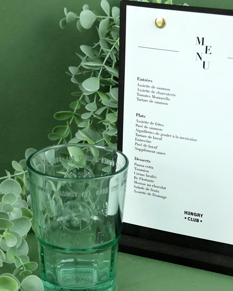 Porte Menu de Table A5 Noir