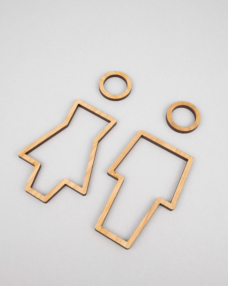 Signalétique WC Contour H/F