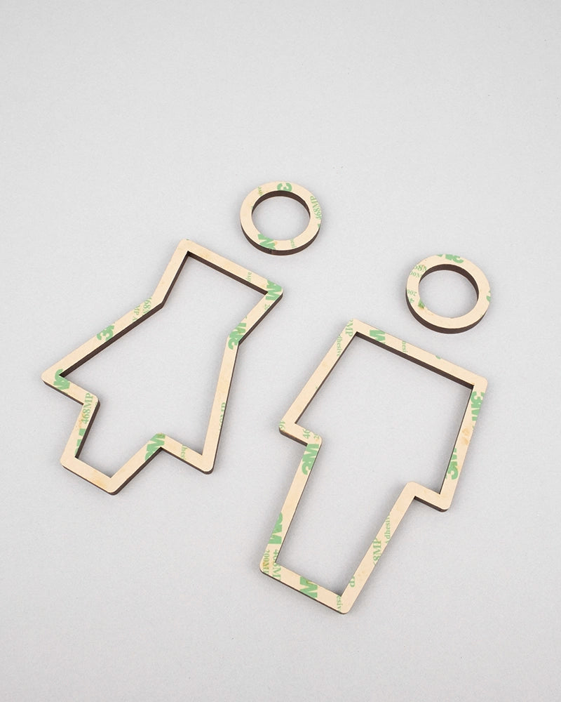 Signalétique WC Contour H/F