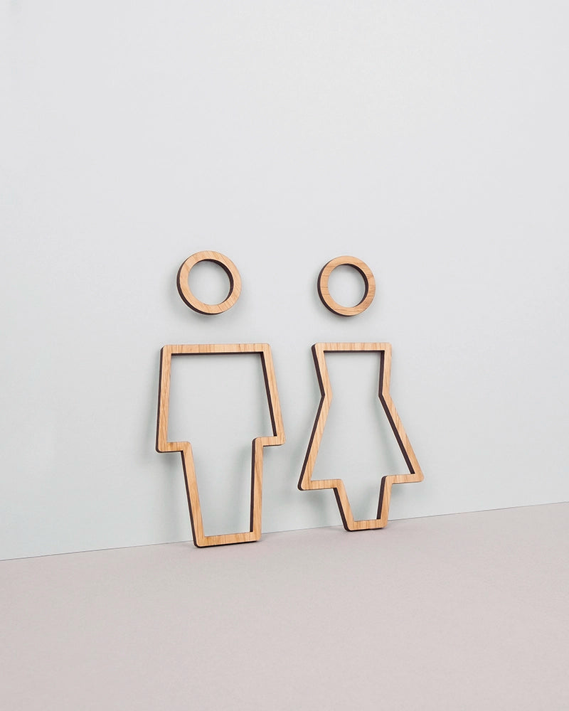 Signalétique WC Contour H/F