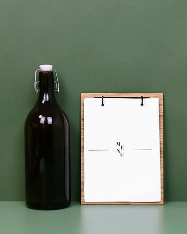 Porte Menu en bois  A5 «L'Anneaux»