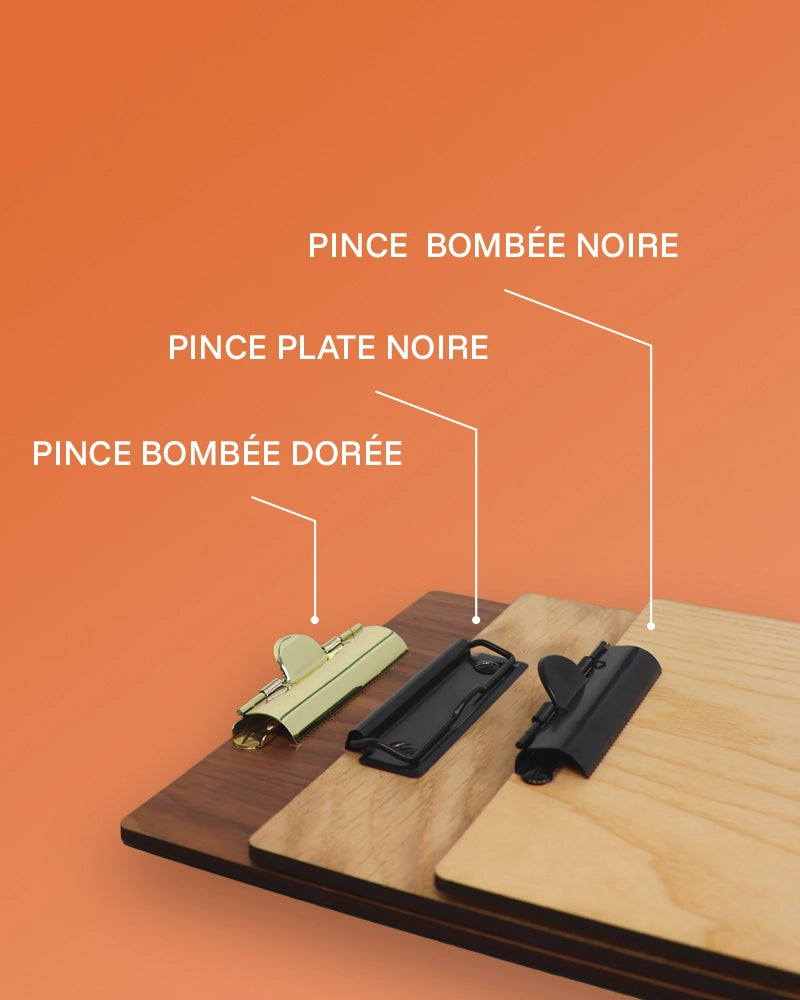 Porte Menu en bois à Pince A4 "le pincé"