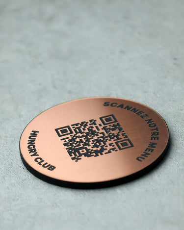 Jeton QR Code - à poser sur table