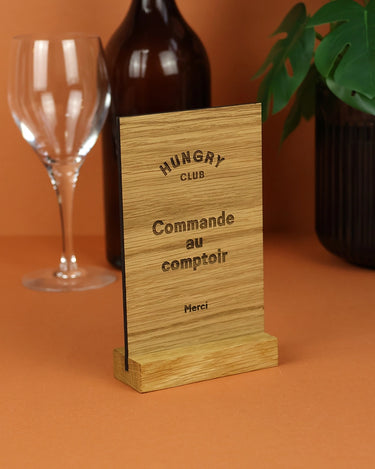 Chevalet de table Bois A6 - Personnalisable