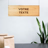 panneau en bois suspendu personnalisable 