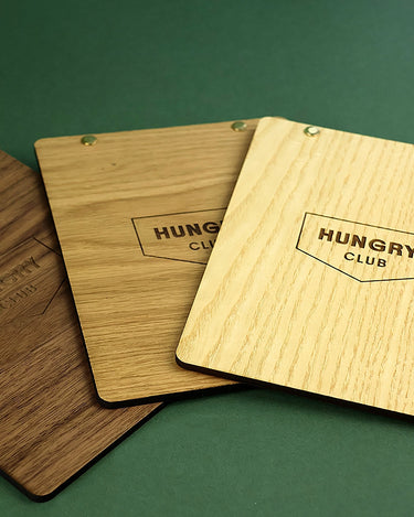 Porte Menu en bois A5 « Le Demi Pincé »