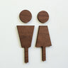 picto H/F en bois 